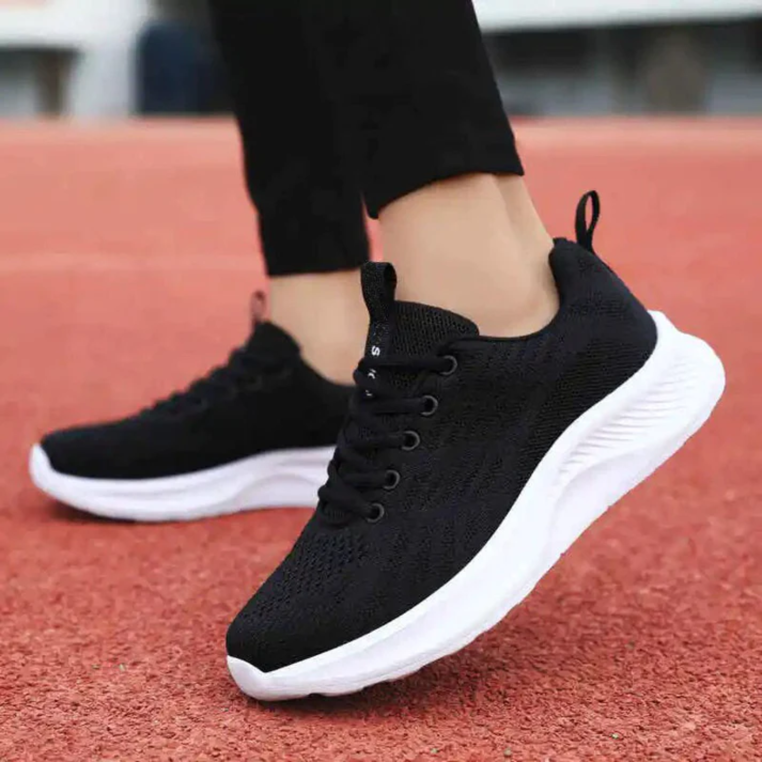 Breathable Cushioned Mesh Athletic Sneakers