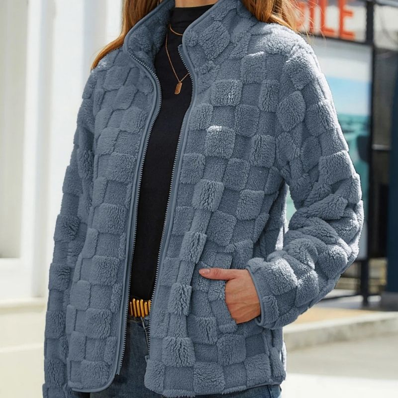 Women's super soft short fleece jacket