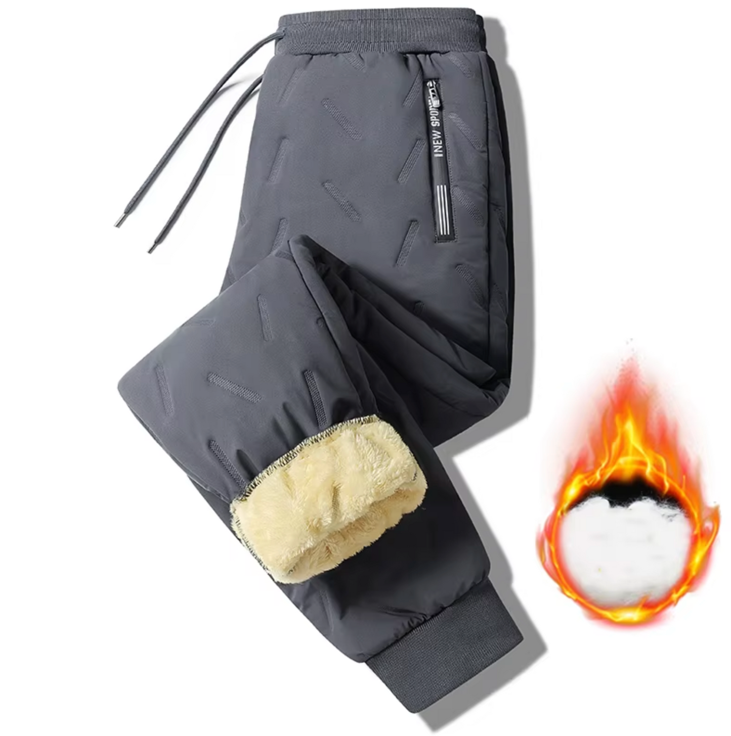 Women's trousers with fleece lining