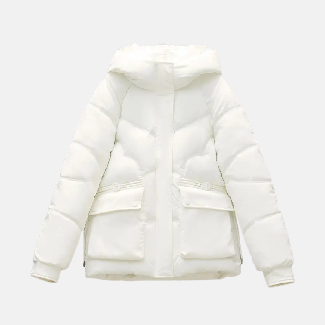 Veronica Hooded Puffer Jacket | Quilted Relaxed Fit Jacket