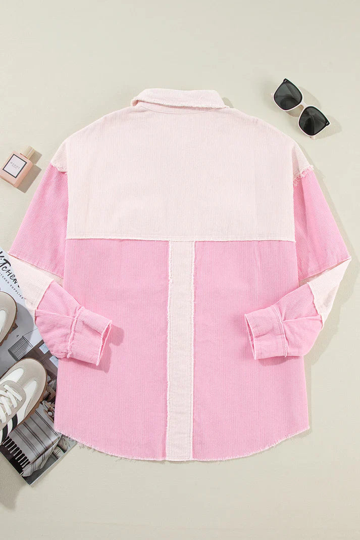 Women's casual two-tone jacket