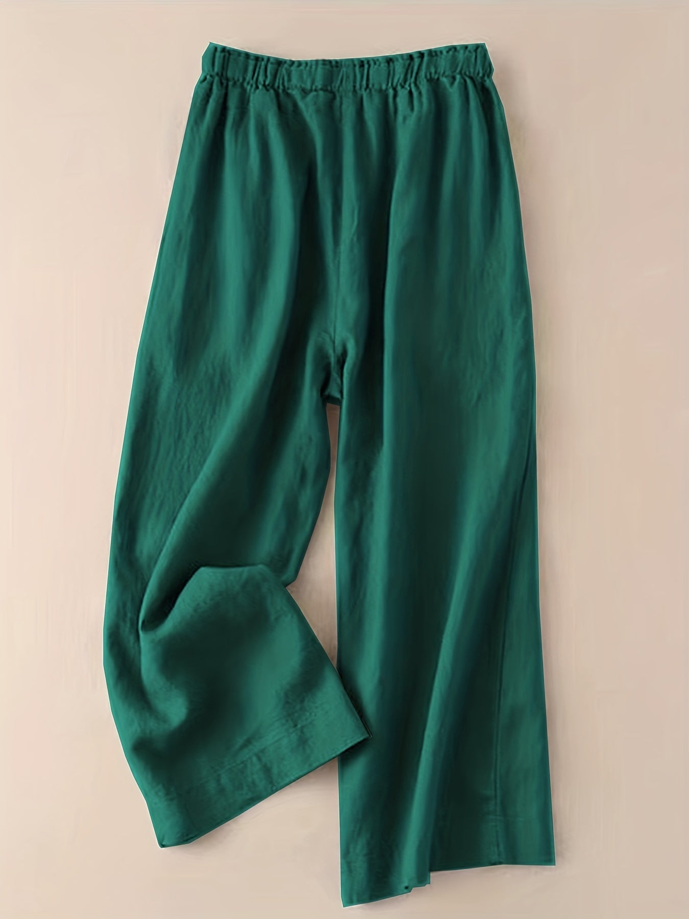 Women's high waist wide leg pants with side tie
