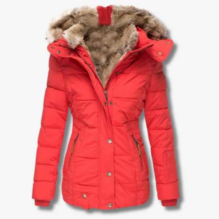 Women's warm jacket with hood