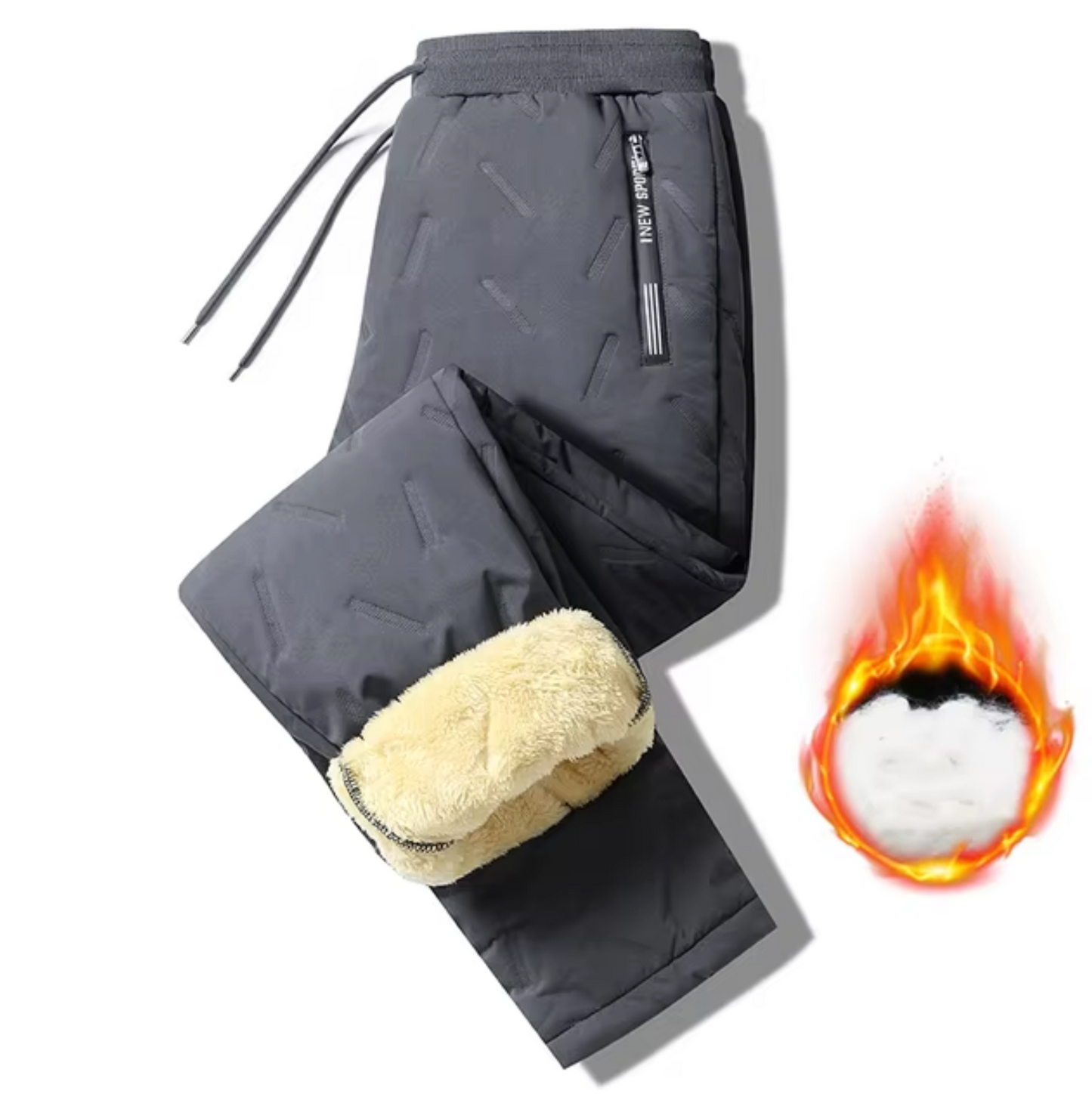 Women's trousers with fleece lining