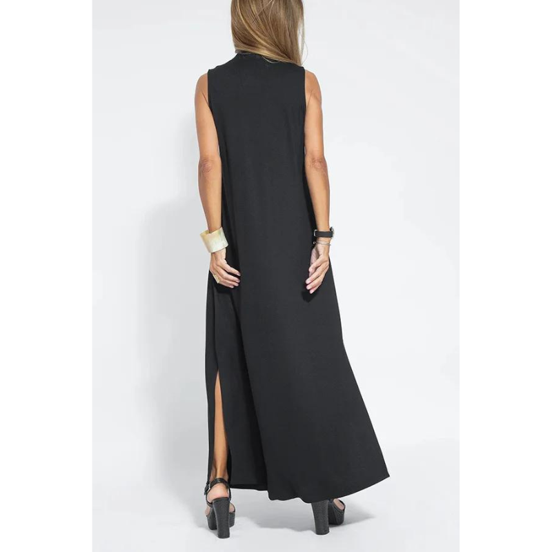 Women's Maxi Dress - Sleeveless V-Neck - Flowy Loose Fit - Elegant & Breathable