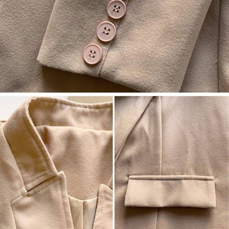 Women's long elegant fitted coat