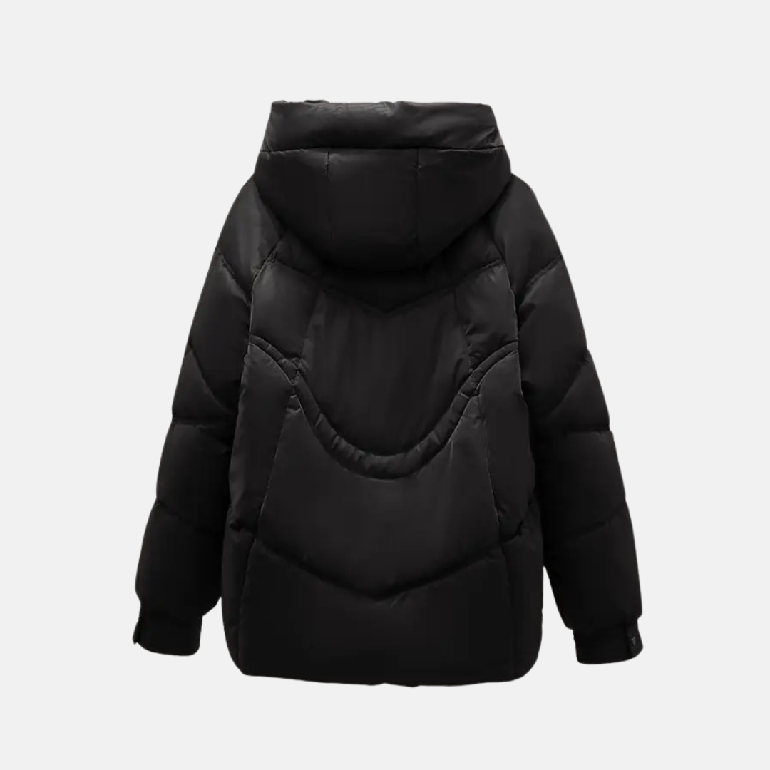 Veronica Hooded Puffer Jacket | Quilted Relaxed Fit Jacket