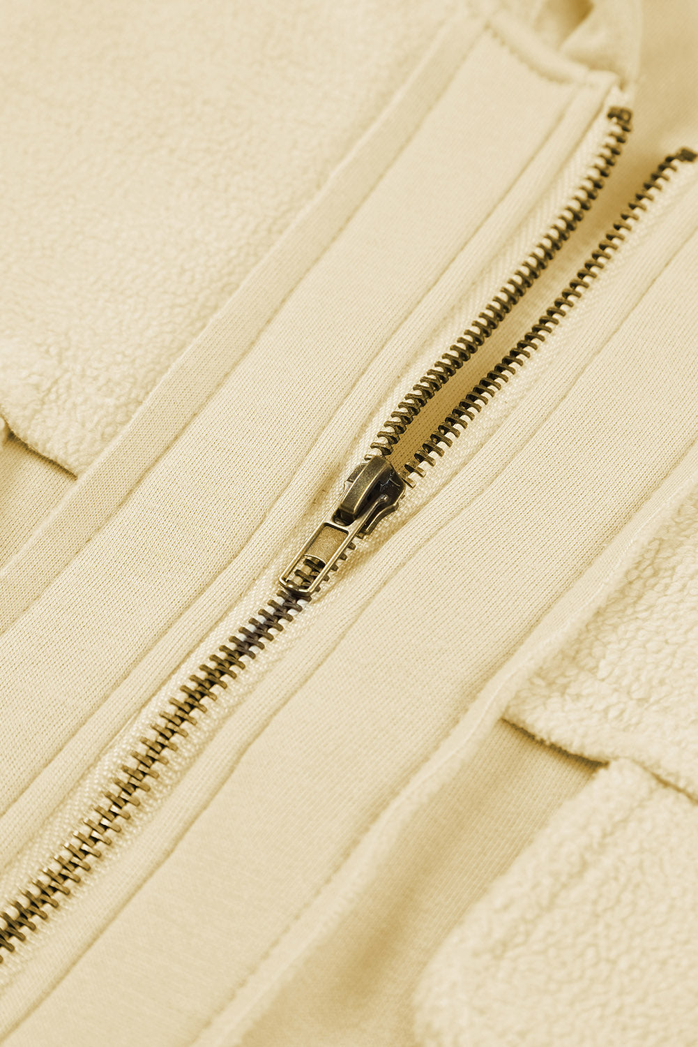 Women’s Fleece-Lined Hooded Jacket - Relaxed Fit - Zip-Up with Front Pockets