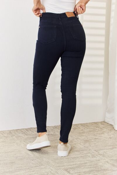 Women’s Skinny Jeans - Mid to High-Rise - Stretch Cotton - Tummy Control Fit