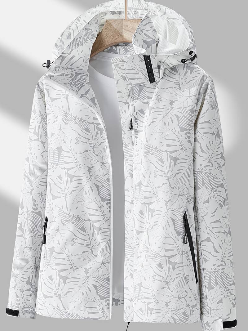 Women's elegant printed winter jacket