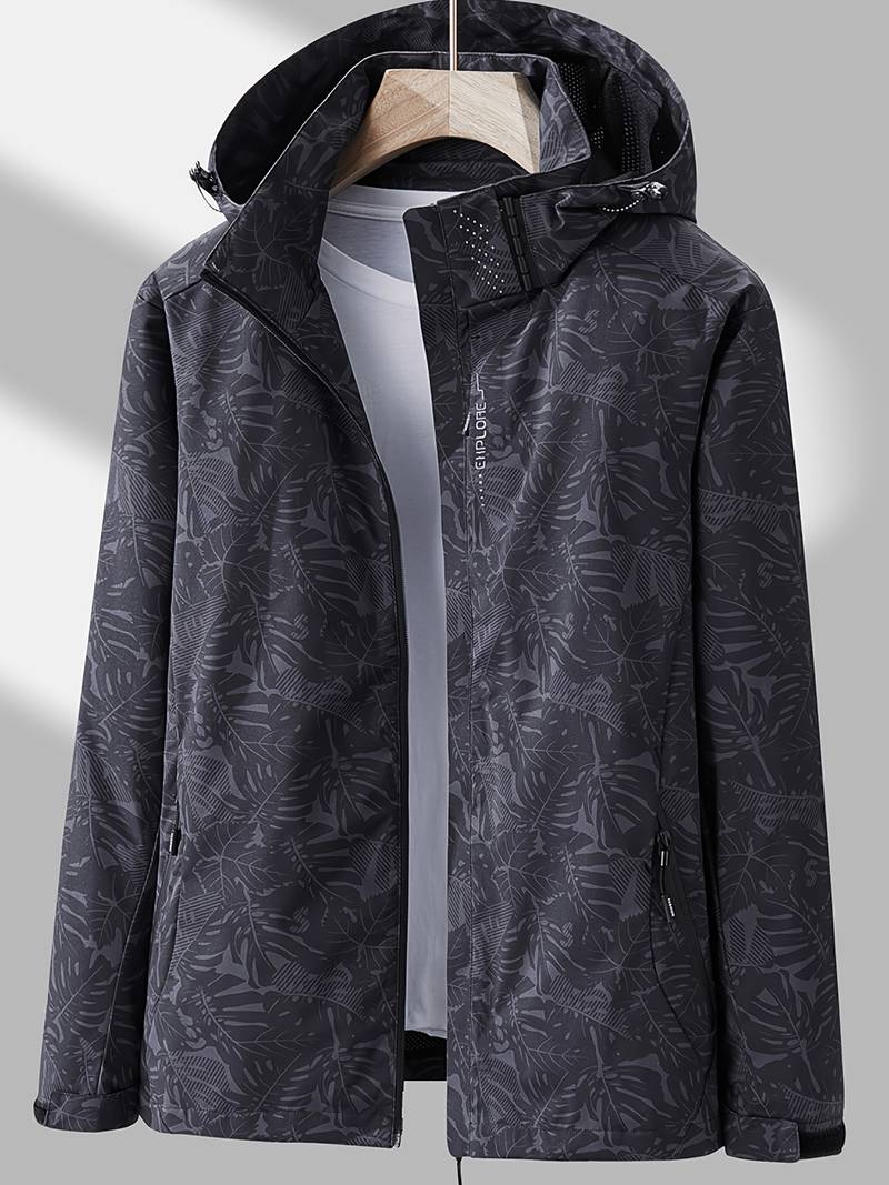 Women's elegant printed winter jacket
