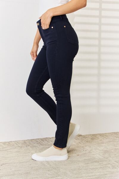 Women’s Skinny Jeans - Mid to High-Rise - Stretch Cotton - Tummy Control Fit