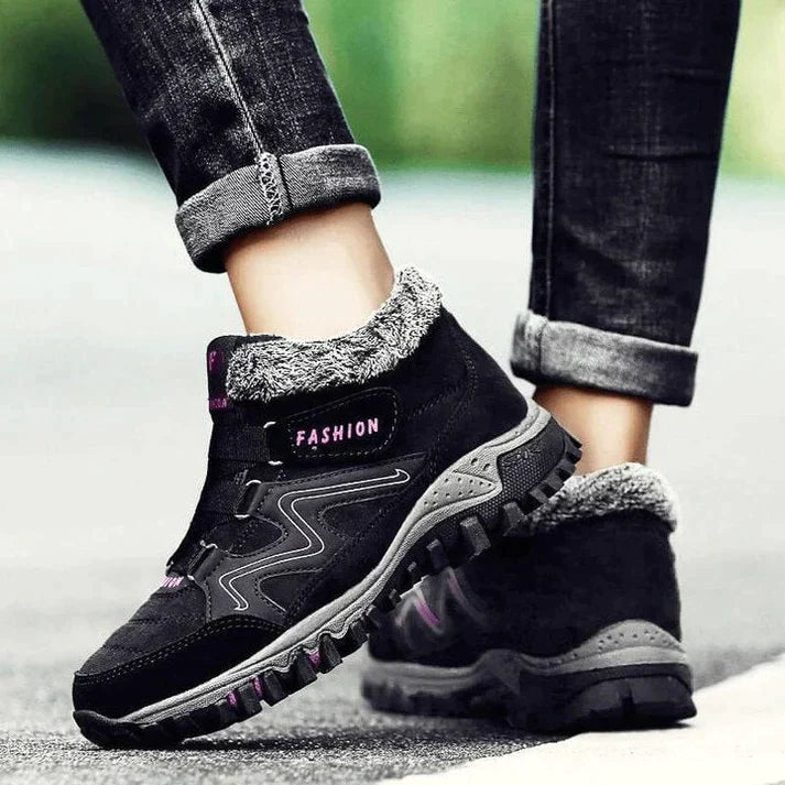 Women's mid-cut sports cotton shoes