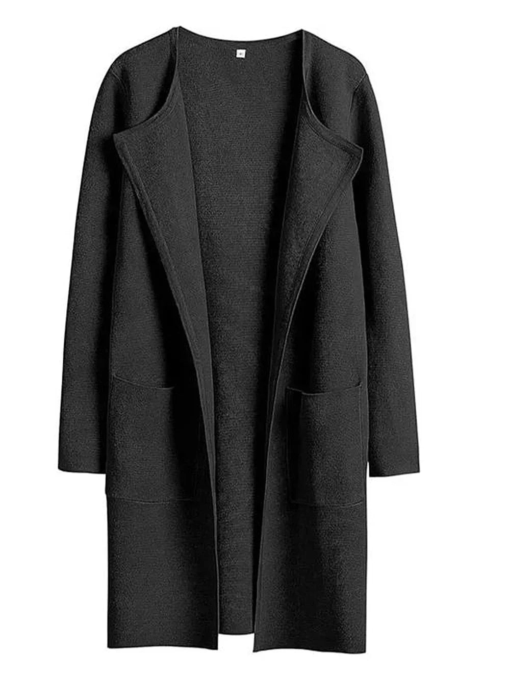Women's versatile casual lapel midi coat