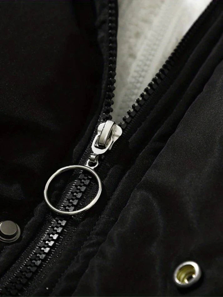 Women's hooded padded jacket
