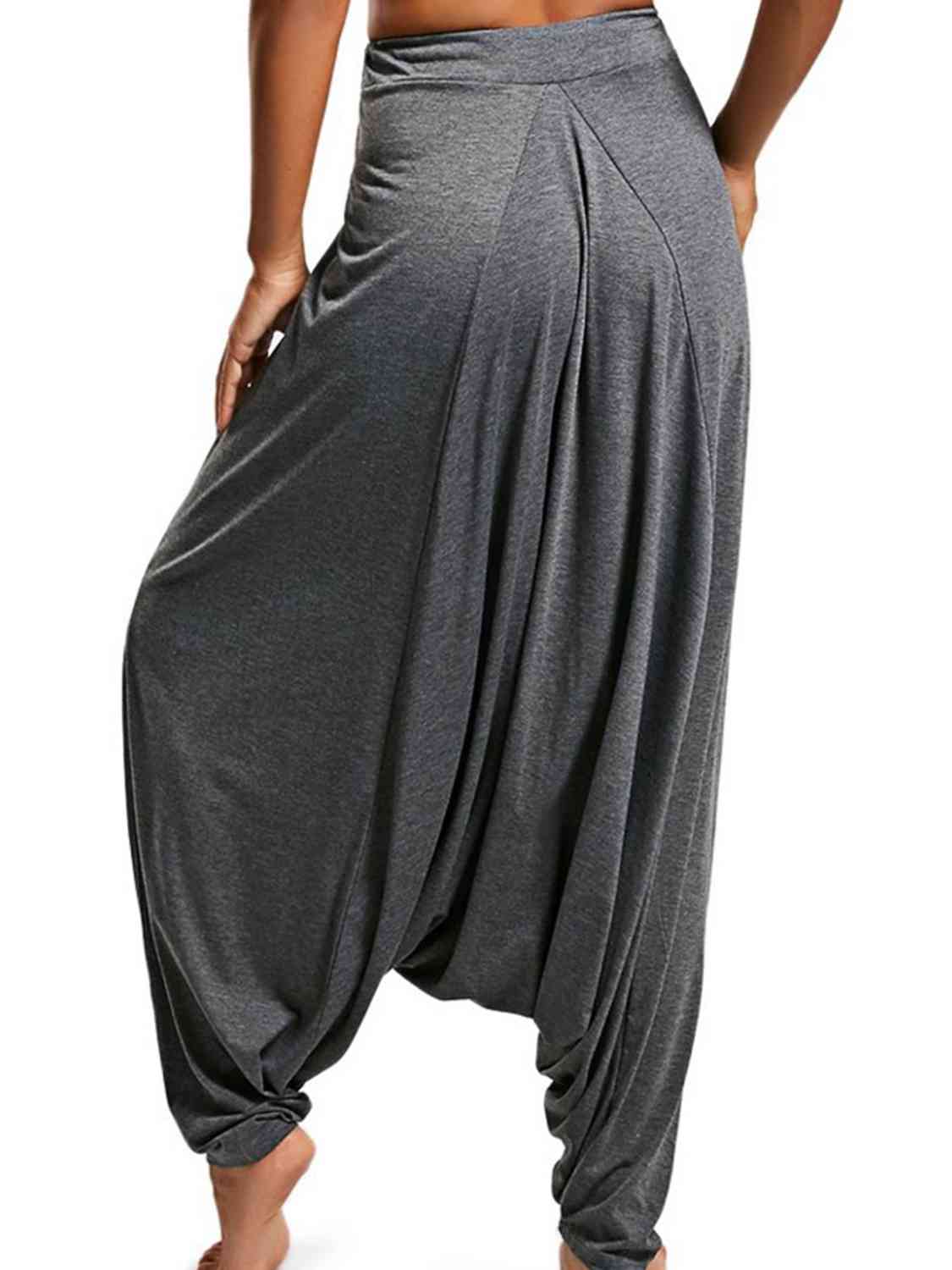 Liana - tied mid waist long harem pants