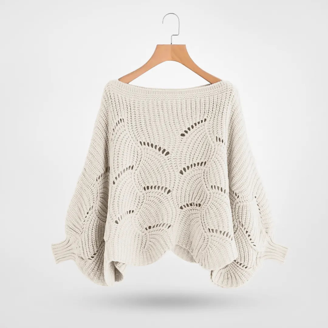 Women's soft cable knit sweater