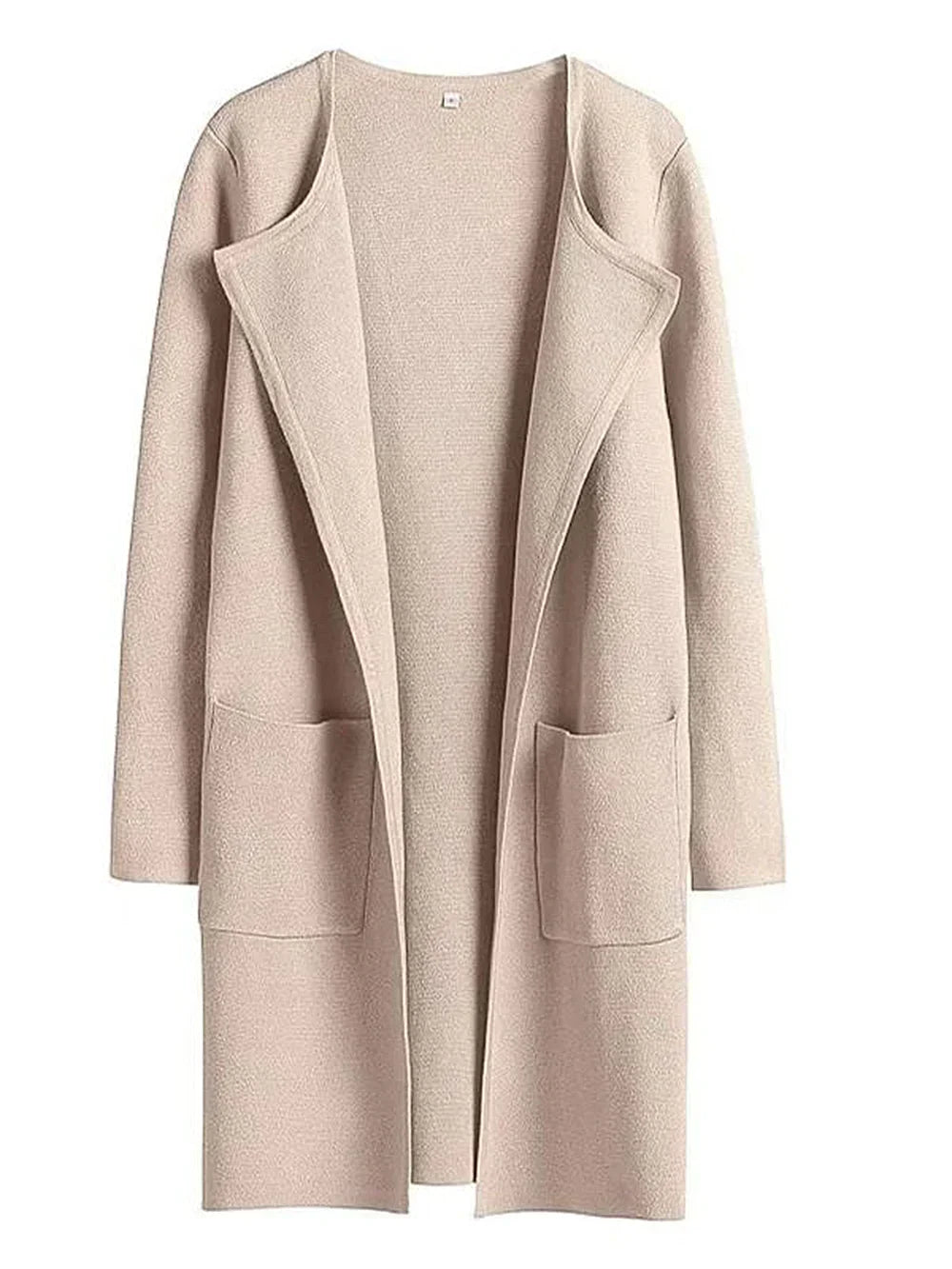 Women's versatile casual lapel midi coat
