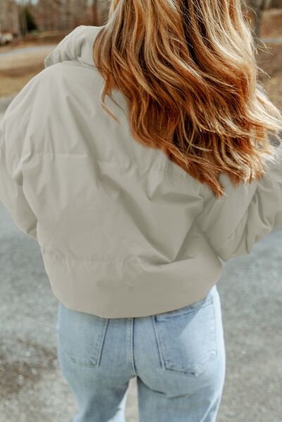 Leni - zip up collared neck coat with pockets