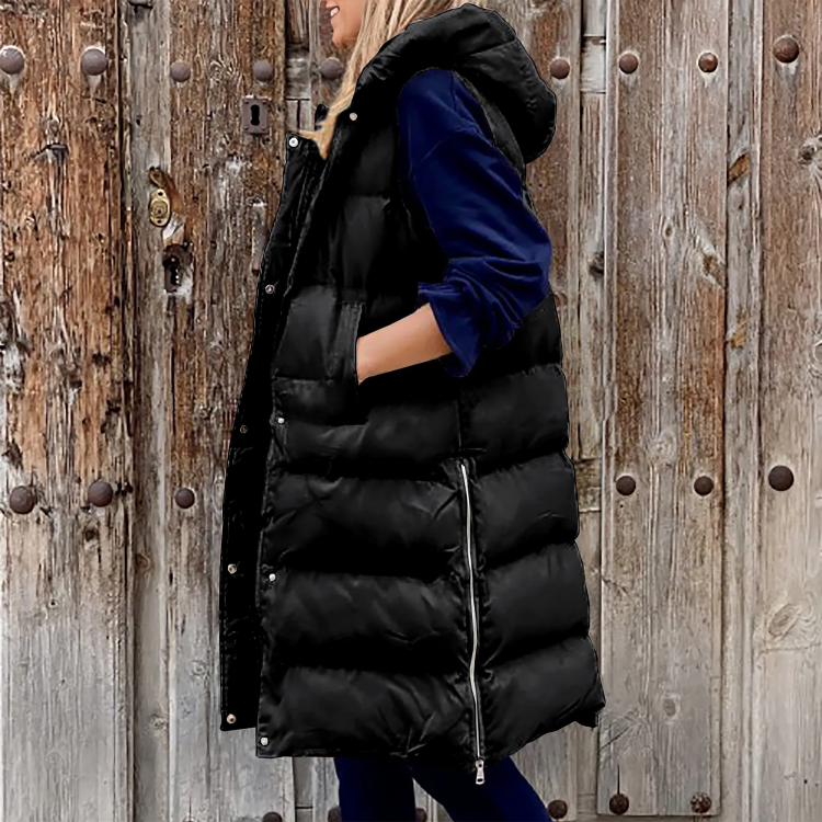 Padded Hooded Long Body Warmer