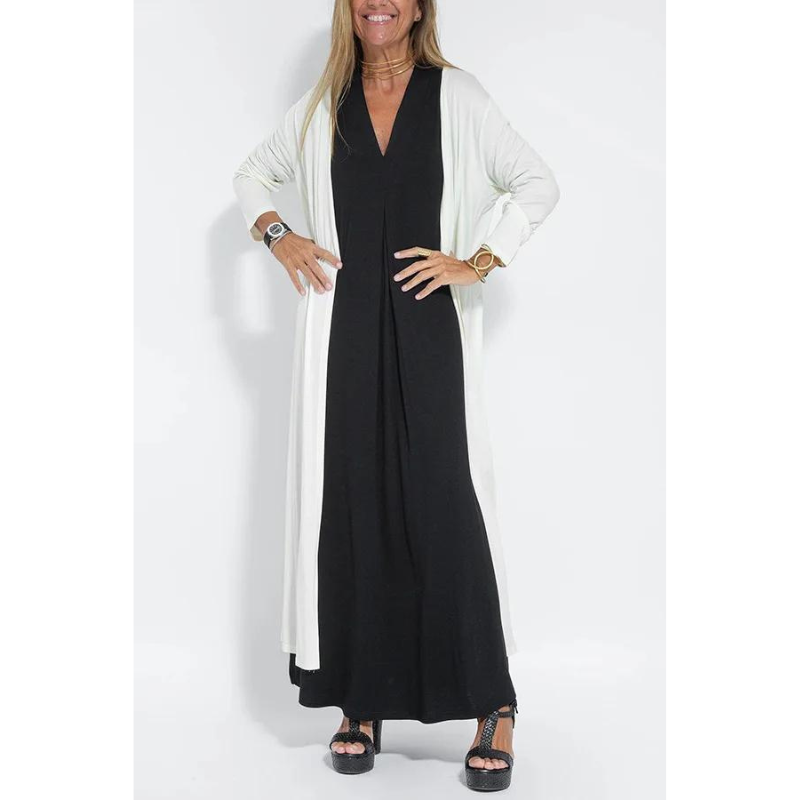 Women's Maxi Dress - Sleeveless V-Neck - Flowy Loose Fit - Elegant & Breathable
