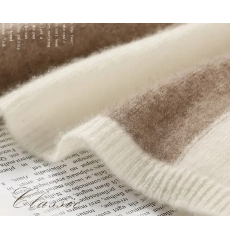 Women's loose collar cashmere sweater