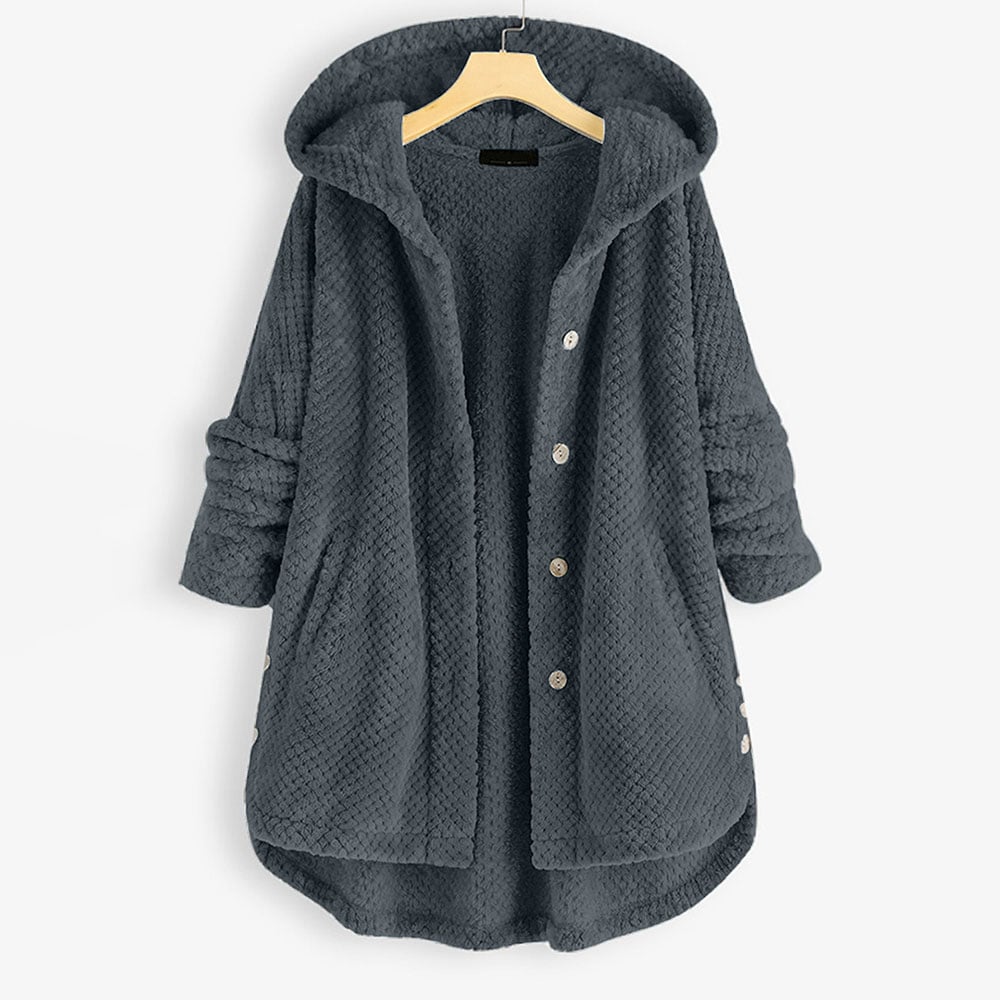 Women's loose large fleece sweater
