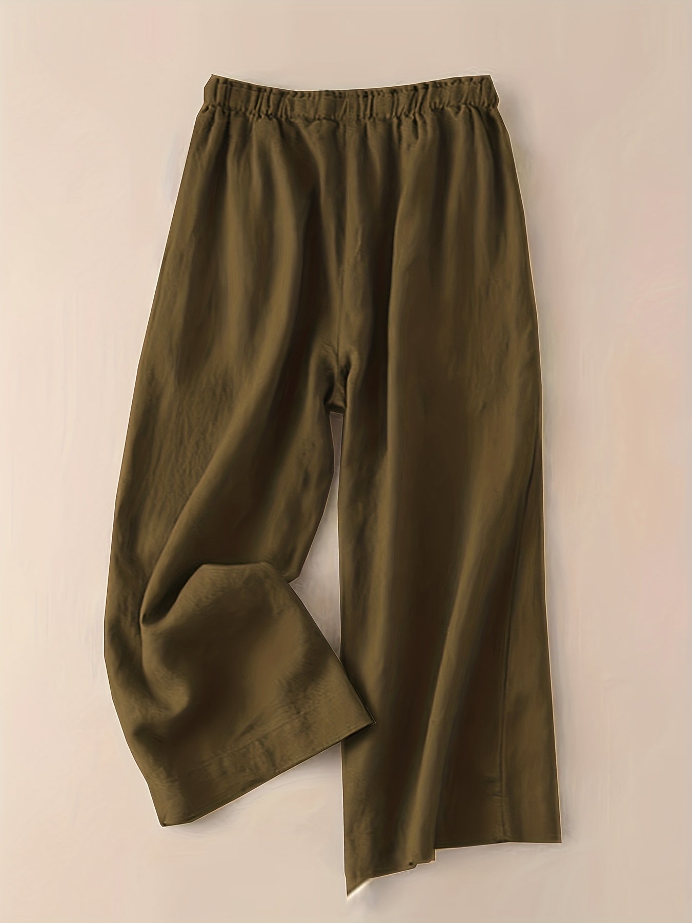 Women's high waist wide leg pants with side tie