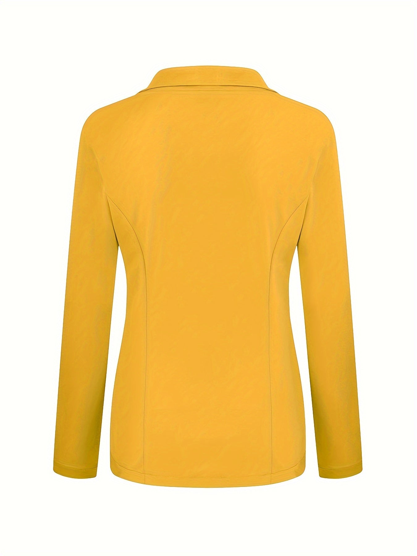 Women's slim fit lapel long sleeve blazer