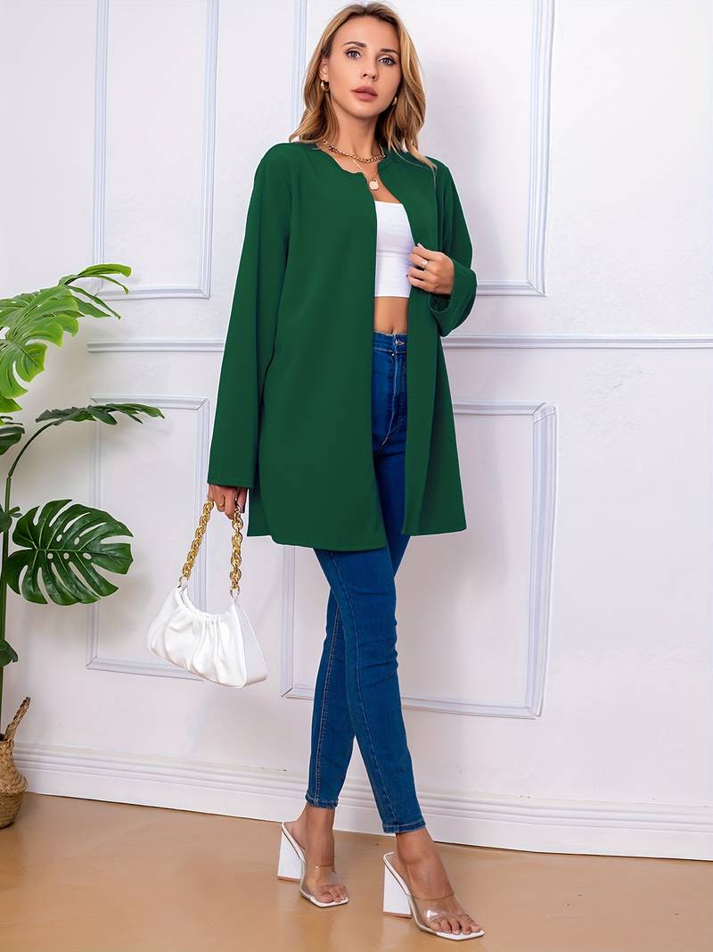 Women's casual open front blazer
