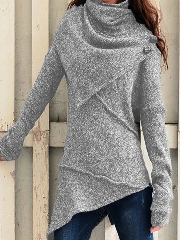 Women's long sleeve knitted sweater