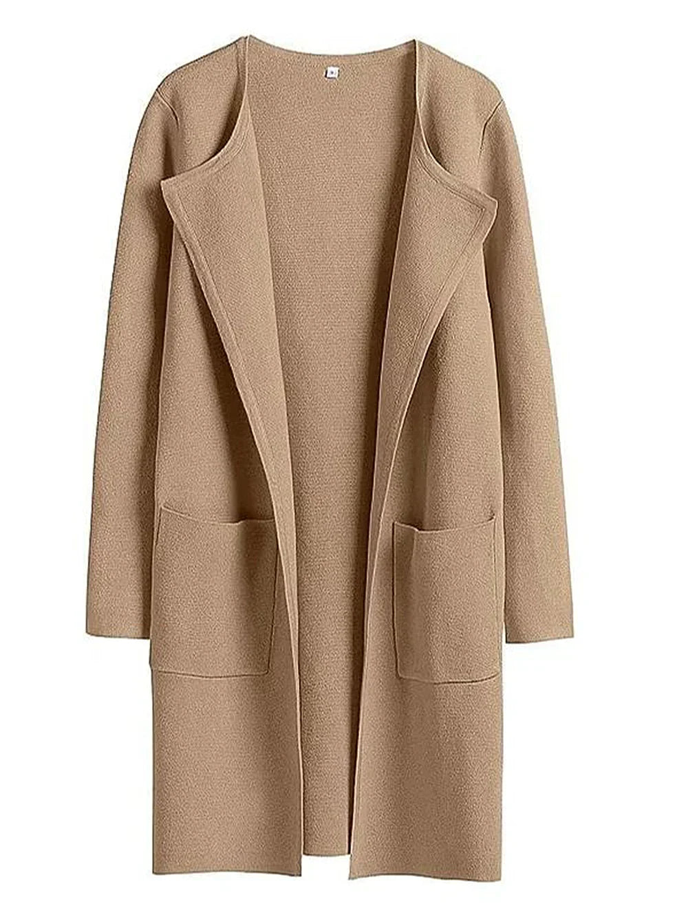 Women's versatile casual lapel midi coat