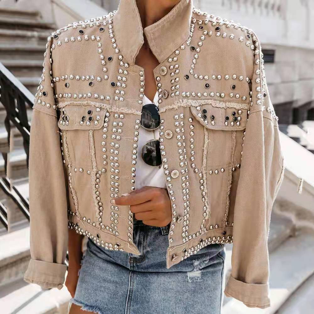 Women's washed denim jacket