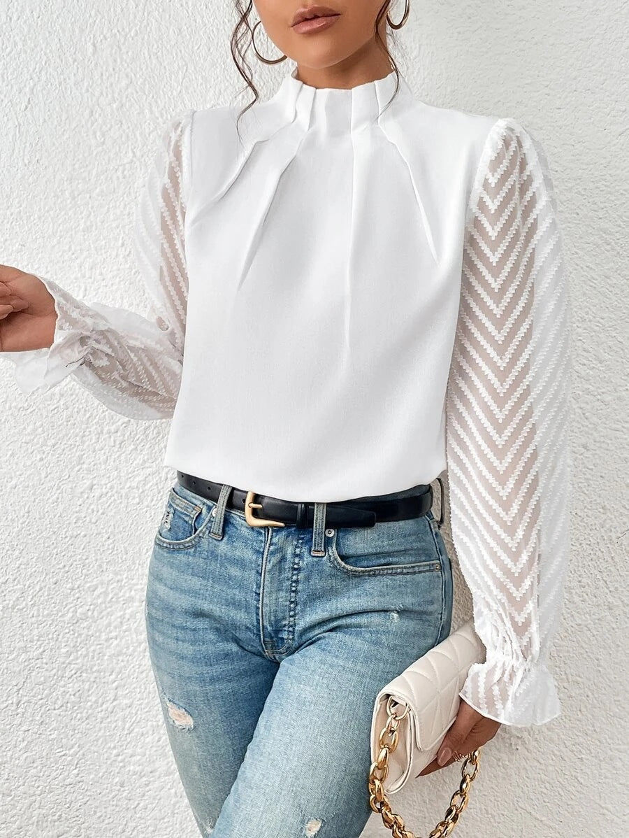 Women's stylish long-sleeve top