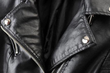 Tailored Asymmetrical Zip Biker Jacket