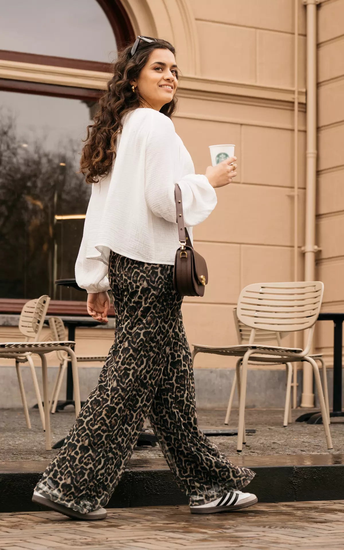 Leopard print pants for women