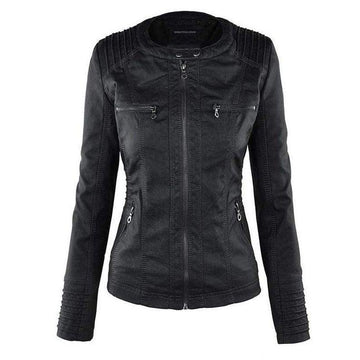 Women's leather jacket stylish