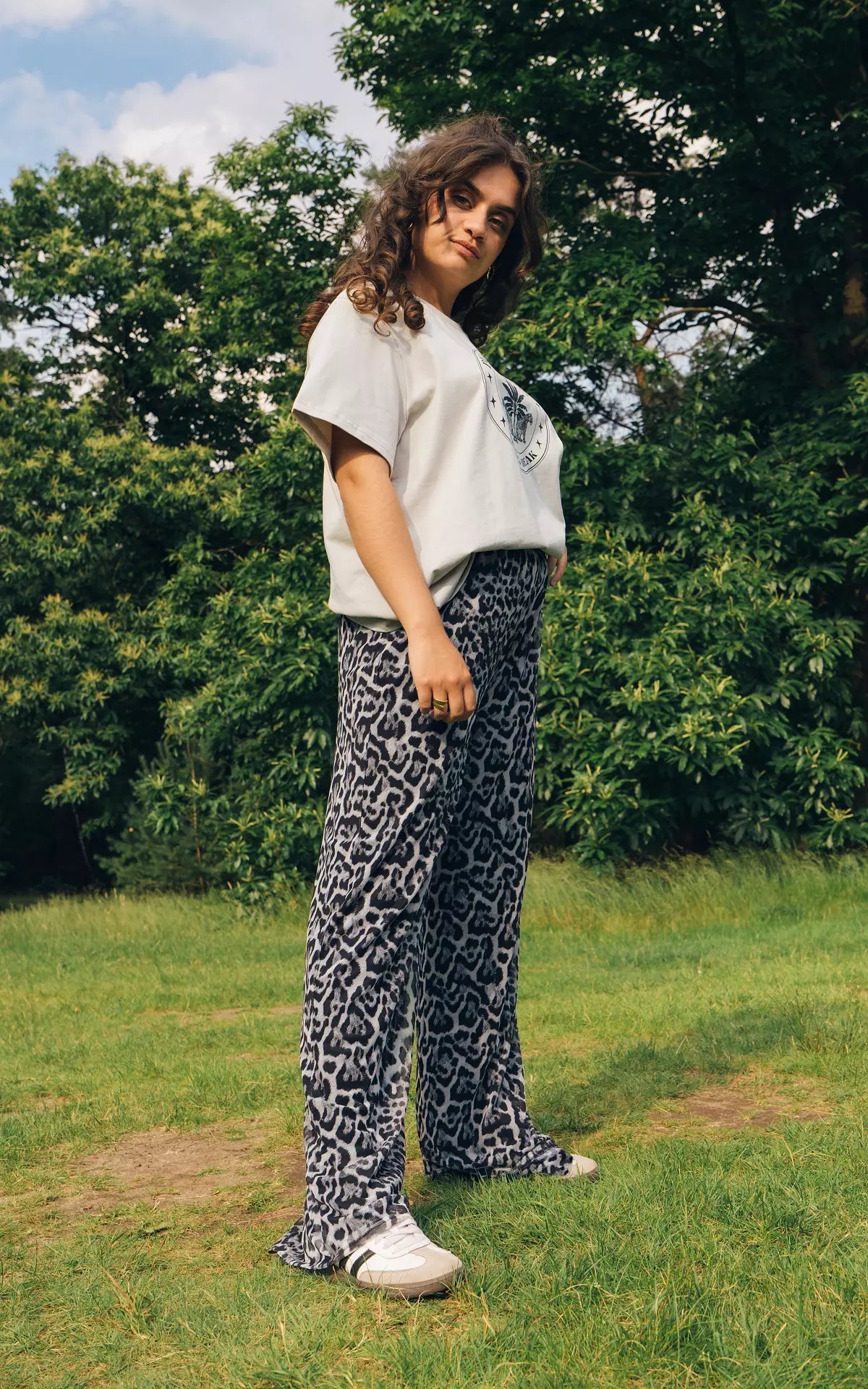 Leopard print pants for women