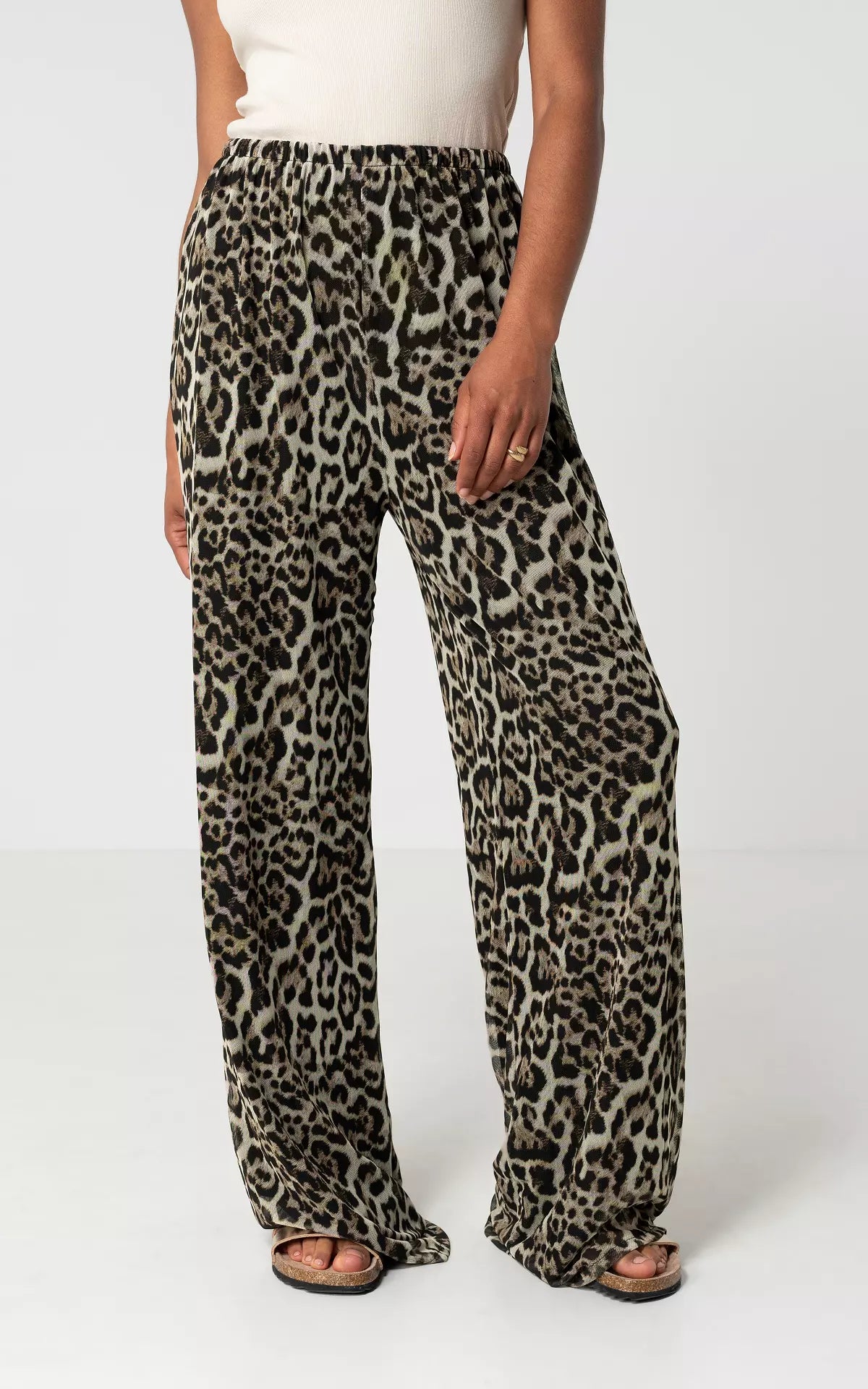 Leopard print pants for women
