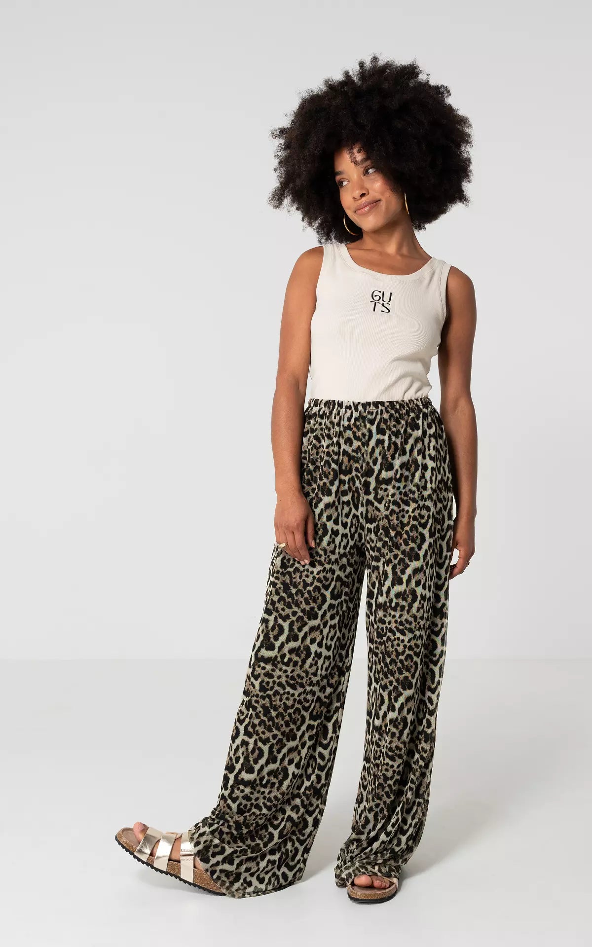 Leopard print pants for women