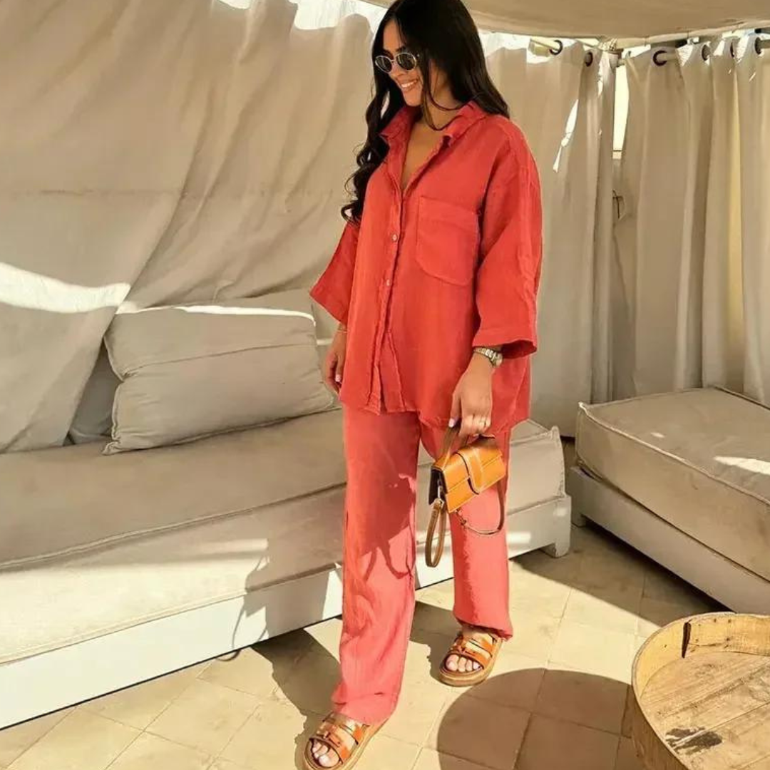 Women's vintage loose ladies set