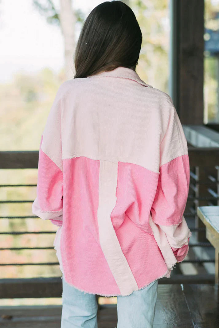 Women's casual two-tone jacket