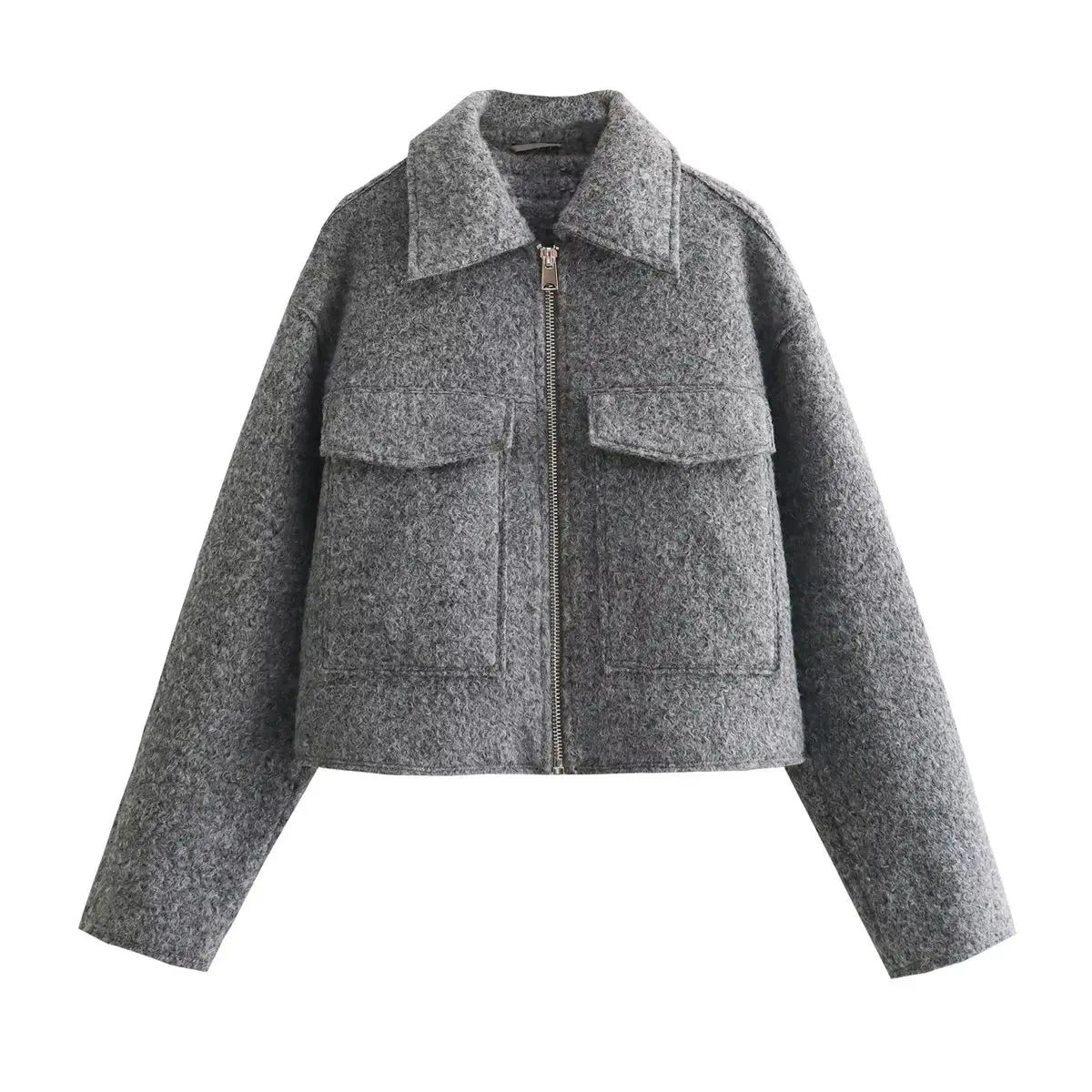 Loose Knitted High Neck Pullover Sweater