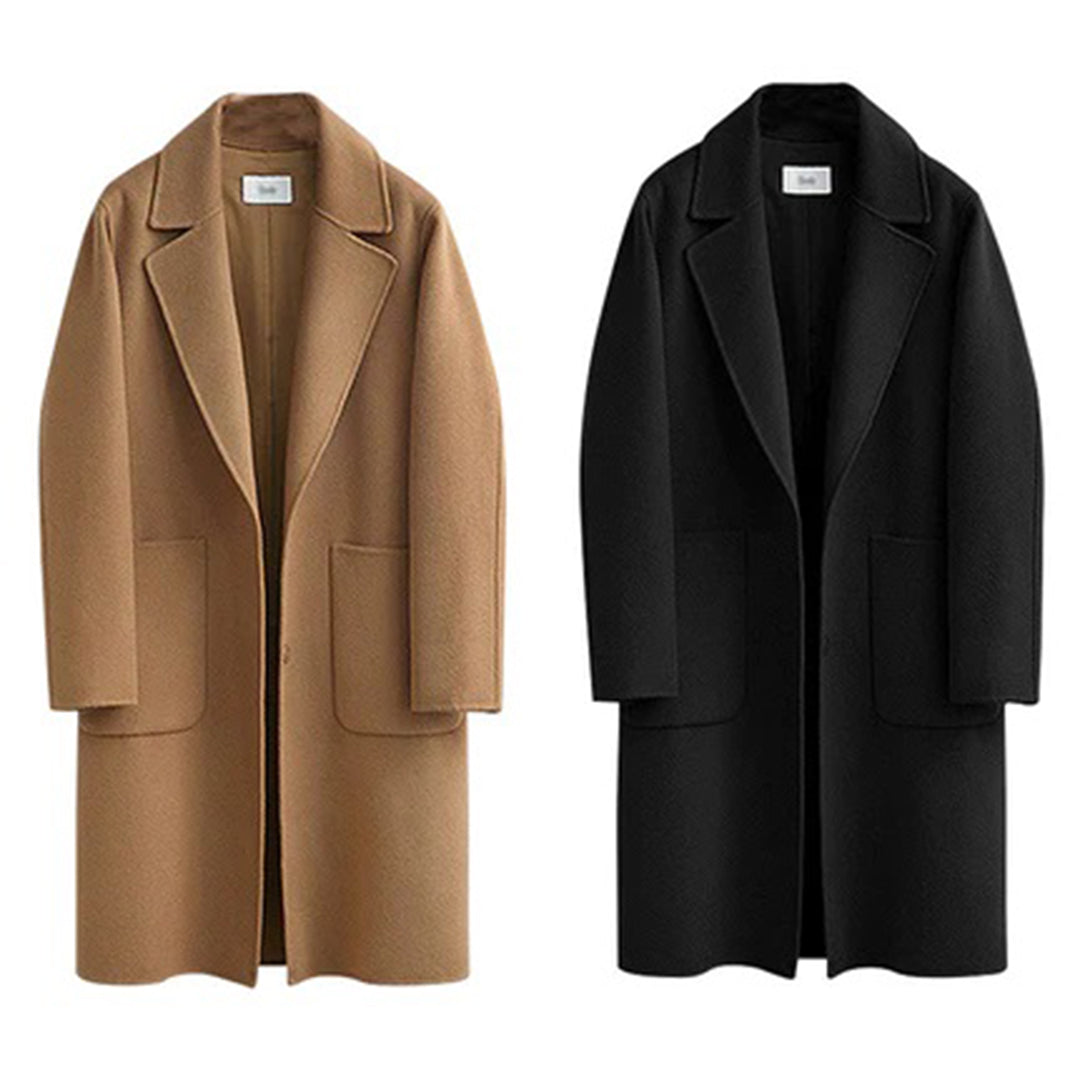 Women’s long double-faced woolen coat autumn winter