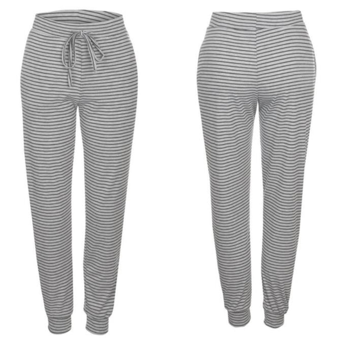 Women's Joggers - Relaxed Fit - Soft Cotton Blend - Drawstring Waist - Elastic Cuffs