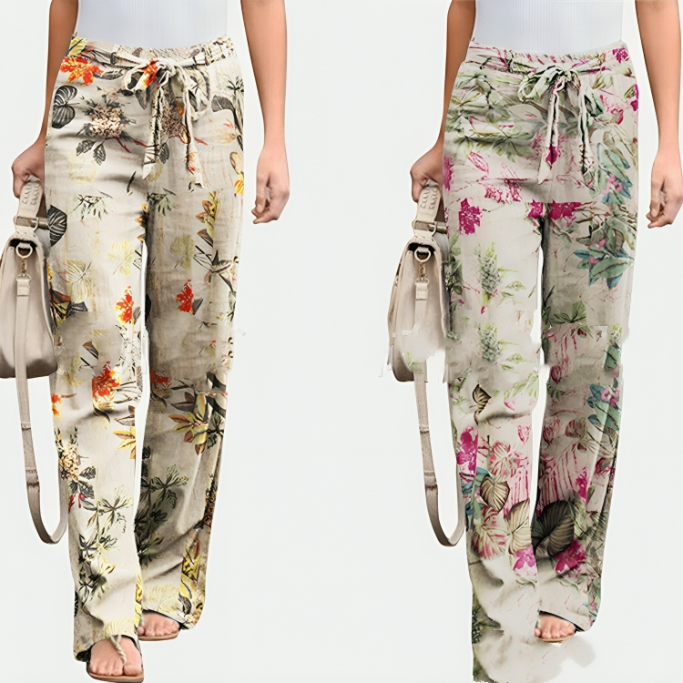 Women's floral trousers