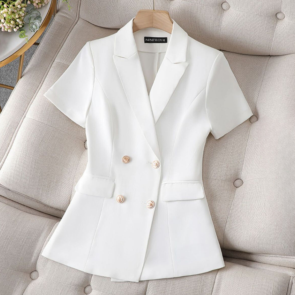 Women's summer short-sleeve suit jacket
