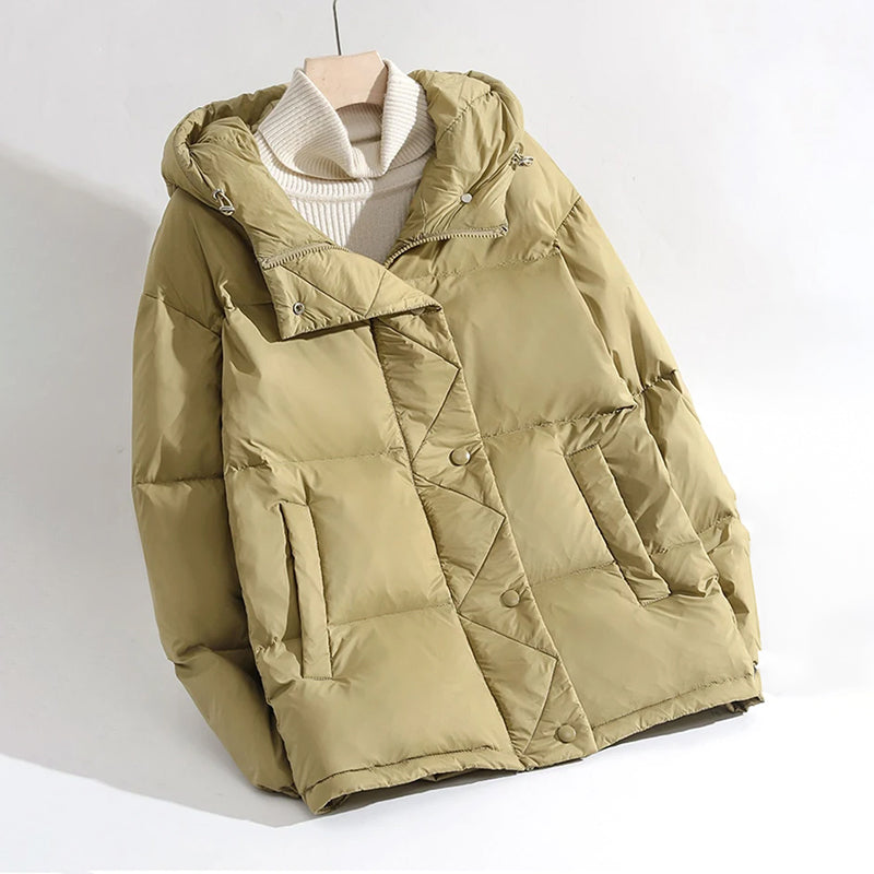 Women's quilted down jacket