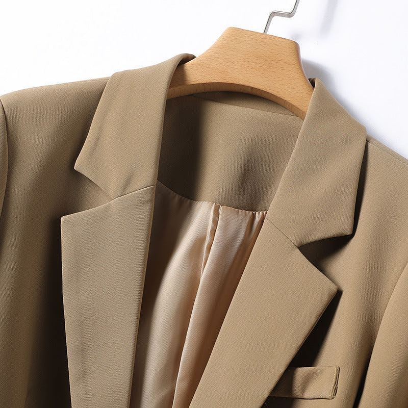 Women's retro light luxury one-button suit jacket