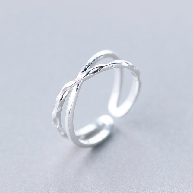 Adjustable Vintage Cross Ring